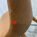 Open Box: Mid-Century Leather Swivel Counter Stool (26.6") - Saddle Leather Nut, Acorn