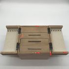 Open Box: Modern Fluted Jewelry Box, Cube (10"H) -  Dune
