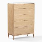 Open Box: Parker Marble 5-Drawer Dresser (36") - Washed Oak