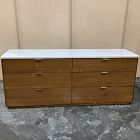 Open Box: Parker Marble 6-Drawer Dresser (72") - Cool Walnut