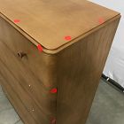 Open Box: Pierce &amp; Ward Burl Wood 5-Drawer Dresser (36") - Light Nutmeg