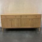 Open Box: Siobhan Oak Media Console (72") - Blonde, Burnished Brass