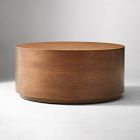 Open Box: Volume Round Drum Coffee Table (36") - Cool Walnut