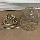 Open Box: Hari Glass Pendant (14") - Antique Brass