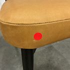 Open Box: Hyde Leather Dining Chair - Ludlow Leather Sesame, Smoked Oak