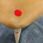 Open Box: Marcus Samuelsson Leather Dining Chair - Ludlow Leather Sesame, Blonde