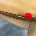 Open Box: Marcus Samuelsson Leather Dining Chair - Ludlow Leather Sesame, Blonde