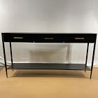 Open Box: Metalwork Console (60") - Hot Rolled Steel, Antique Brass
