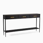 Open Box: Metalwork Console (60") - Hot Rolled Steel, Antique Brass