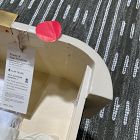 Open Box: Shea High-Gloss Enameled Lacquer Nightstand (20") - Ivory, Antique Brass, Claro