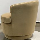 Open Box: Viv Swivel Chair - Deluxe Velvet Camel