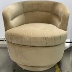 Open Box: Viv Swivel Chair - Deluxe Velvet Camel