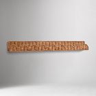 Scallop Rattan Shelf (32")