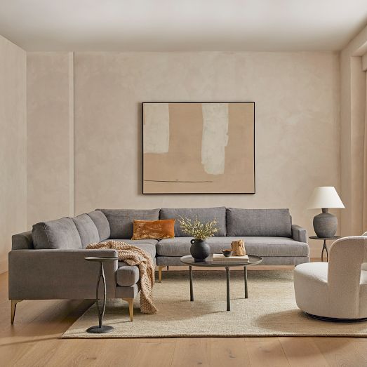 Boardwalk Corner Sectional w/ Table | West Elm