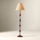Pierce &amp; Ward Ribbed Wood Floor Lamp (58")