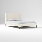 Emmett Channeled Bed - Wood Legs