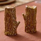 Lone Fox Faux Bois Salt &amp; Pepper Shakers (Set of 2)