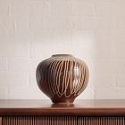 Carved Ceramic Vases &amp; Bowl