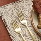 Lone Fox Faux Bois Placemat Sets