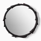 Lone Fox Faux Bois Wall Mirror