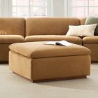 Calvin Leather Ottoman