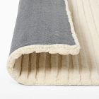 Flowing Lines Carved Wool Rug