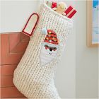 Chunky Knit Sweater Stocking - Santa