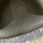 Open Box: Craig Expressed Wood Leather Chair - Ludlow Leather Black, Blonde