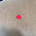 Open Box: Dunham Dining Chair - Ludlow Leather Sesame, Black, Sand Straps
