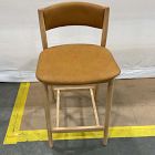 Open Box: Marcus Samuelsson Leather Counter Stool (26") - Ludlow Leather, Sesame, Blonde
