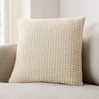 Merino Wool Grid Pillow Cover
