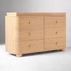 Elio 6-Drawer Wide Dresser with Removable Topper (56")