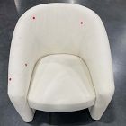 Open Box: Berra Chair - Performance Yarn Dyed Linen Weaved Alabaster