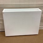 Open Box: Veradek Block Series Plastic Planter, Medium Span (38"W x 10"D x 30"H) - White
