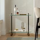 Sorenza Glass &amp; Metal Bar Cart (26")