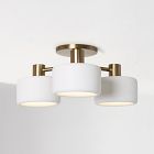 Anders Porcelain 3-Light Flush Mount (16")