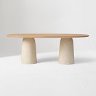 Leona Oval Pedestal Dining Table (86")