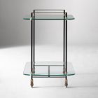 Sorenza Glass &amp; Metal Bar Cart (26")
