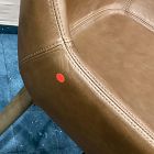 Open Box: Badr Swivel Counter Stool (26.5"H) - Sonoma Chestnut, Amber Ash Legs
