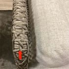 Open Box: Coastal Wicker Outdoor Swivel Chair - Crosshatch Weave Frost Gray, Silverstone
