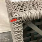 Open Box: Coastal Wicker Outdoor Swivel Chair - Crosshatch Weave Frost Gray, Silverstone