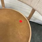 Open Box: Ezra Dining Chair - Ludlow Leather Sesame, Blonde