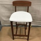 Open Box: Morgan Counter Stool (27") - Twill Alabaster, Cool Walnut