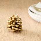 Forest Shine Metal Pine Cone Place Card Holders