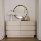 Solstice Painted Raffia 6-Drawer Dresser (60")