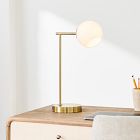 Staggered Glass USB Table Lamp (20") - Milk