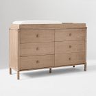 Gwyn 6-Drawer Wide Dresser with Removable Topper (56")