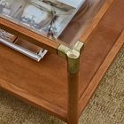 Arnet Solid Wood and Glass Coffee Table (40")