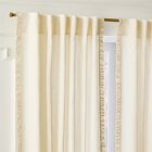 Ruffle Linen Light-Filtering Curtain
