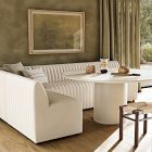 Anniina Channeled L-Shaped Dining Banquette (91"&ndash;110")